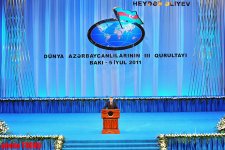 Official: Third Congress of World Azerbaijanis another display of Heydar Aliyev's ideas (PHOTO)